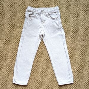 Zara | The Regular Denim Cream Jeans